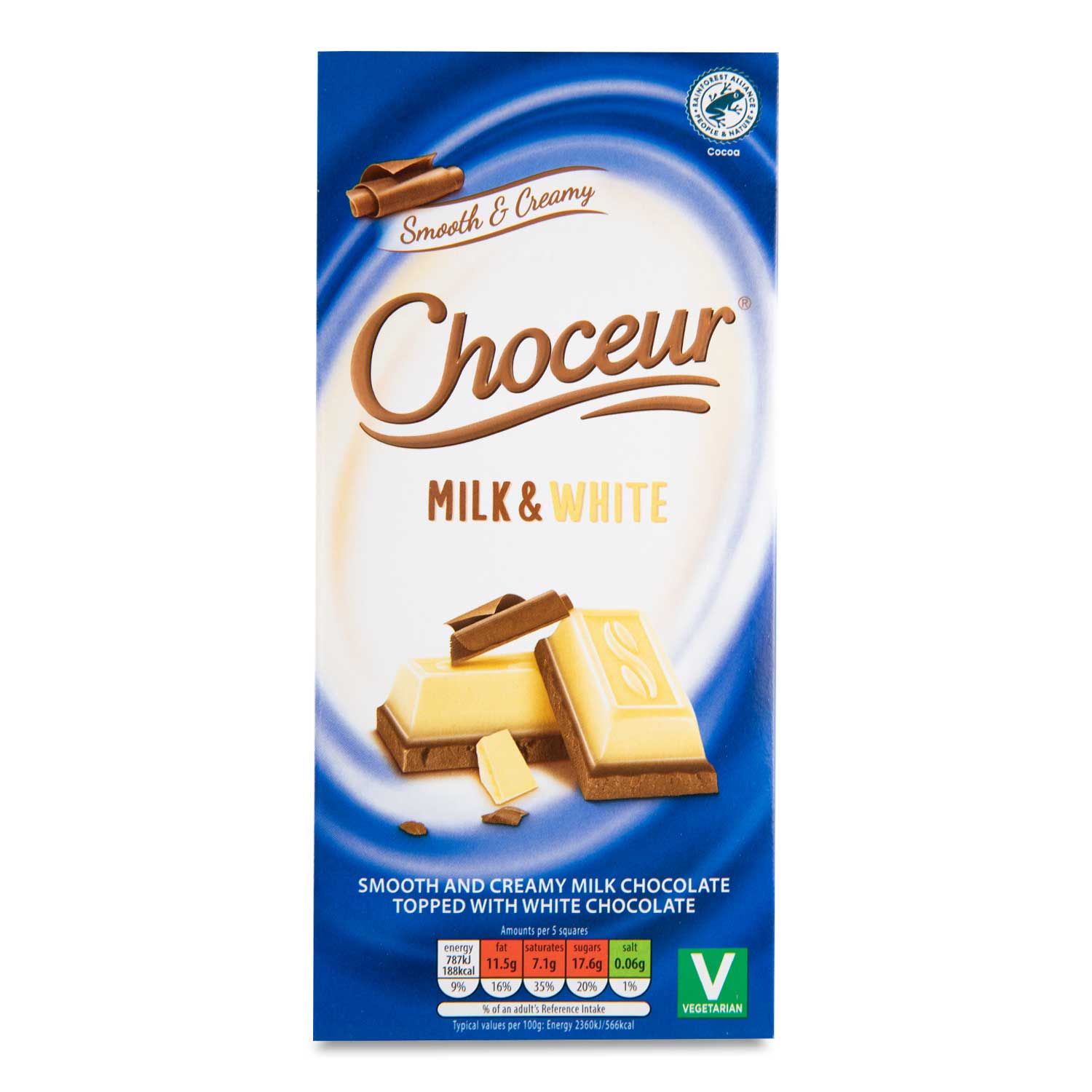 Milk & White Chocolate 200g Choceur